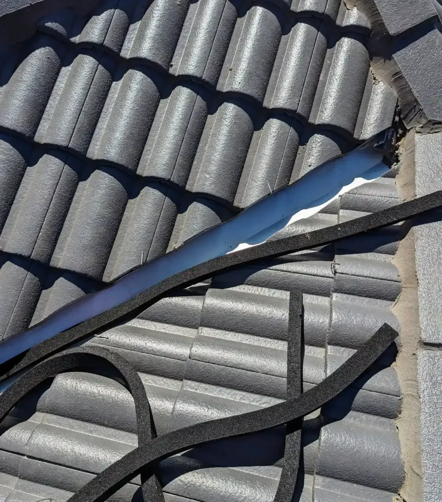 Valley Seal Beiing Installed By True Roof On A New Roof In Melbourne To Prevent Leaks